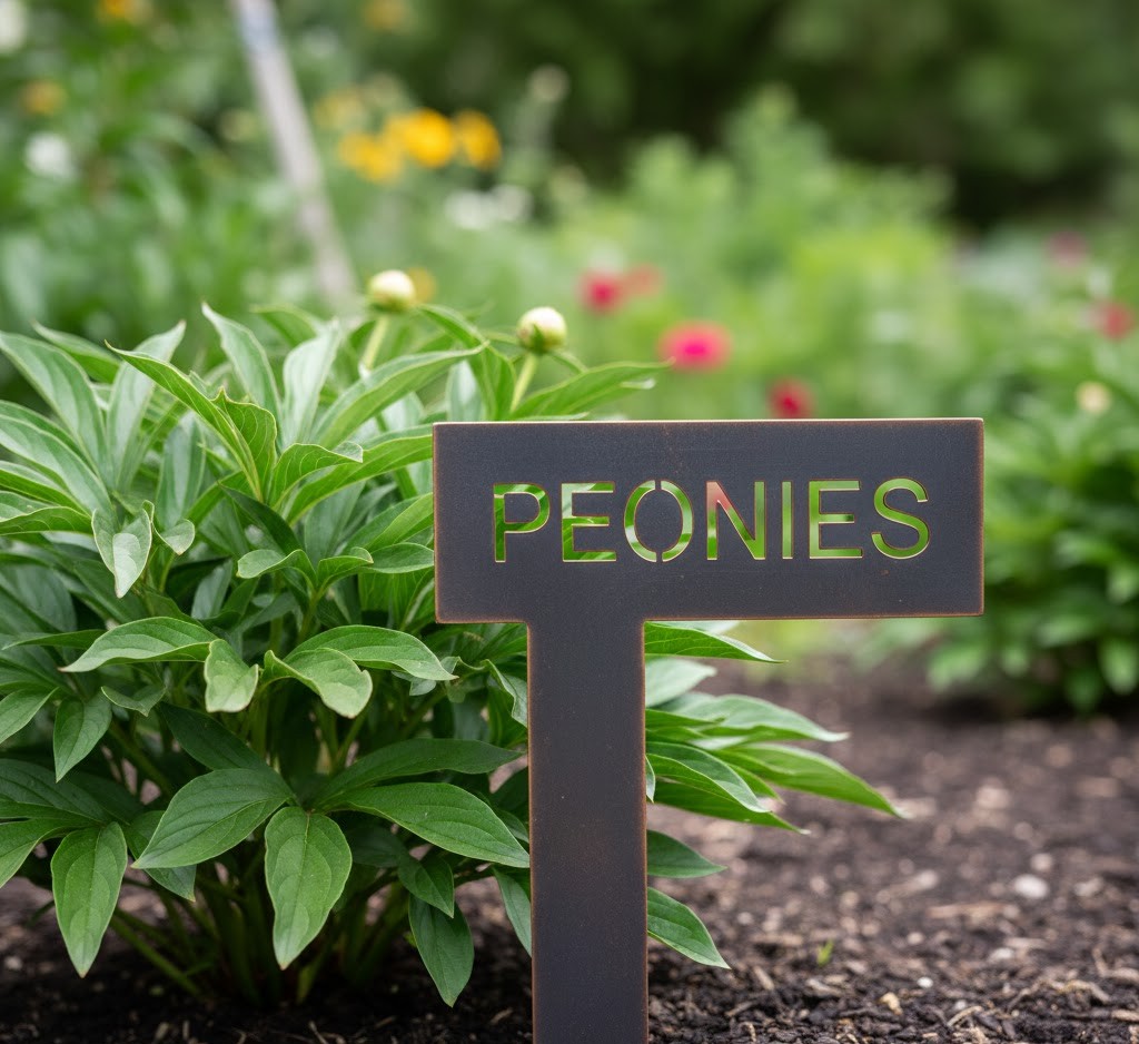 Custom metal garden marker
